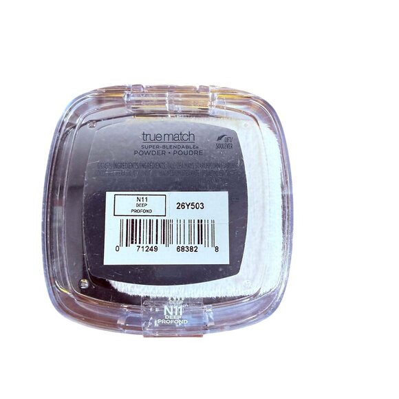 L'Oreal Paris True Match Powder Foundation Makeup, Oil Free, N11 Deep, 0.33 oz - Picture 4 of 8